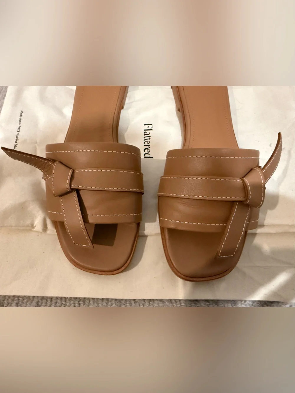 Flattered My Leather Cognac Sandals size 39